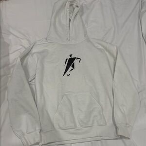 White Graphic Hoodie